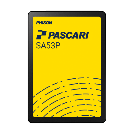 SSD SATA industriel – jusqu’à 3,84 To, PLP & chiffrement matériel : PASCARI SA53P