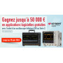 Trois applications logicielles de votre choix gratuites avec l'achat d'un oscilloscope Infiniium EXR ou Série S