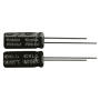 Condensateurs électrolytiques aluminium miniatures 105°C / 130°C – Haute fiabilité : Série KLG