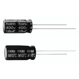 Condensateurs électrolytiques aluminium miniatures 105°C – Longue durée de vie 5000h : Série KRH