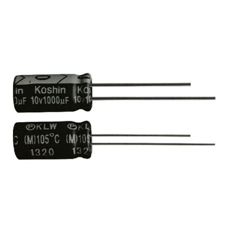 Condensateur électrolytique aluminium miniature 105°C – High Ripple Current & Low Impedance : Série KLW