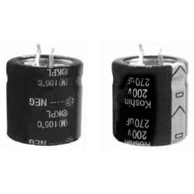 Condensateur électrolytique aluminium radial 105°C haute fiabilité long life : Série KPL