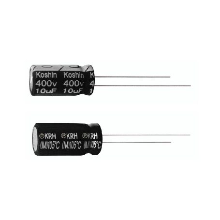 Condensateur électrolytique aluminium miniature 105°C longue durée haute tension : Série KRH