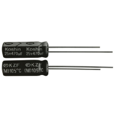 Condensateur électrolytique aluminium miniature 105°C très faible impédance : Série KZF