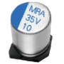 Condensateur électrolytique aluminium CMS faible ESR longue durée de vie : MRA – 6,3 à 50V : Série MRA