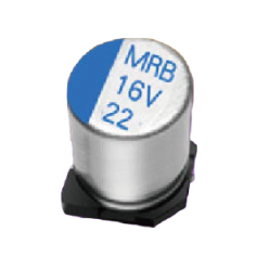 Condensateur électrolytique aluminium CMS bipolaire – 6,3 à 50V : Série MRB