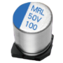 Condensateur électrolytique aluminium CMS longue durée de vie 105°C – 6,3 à 50V : Série MRL