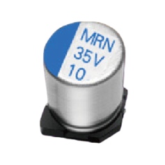 Condensateur électrolytique aluminium CMS bipolaire 105°C, – 6,3 à 50V : Série MRN