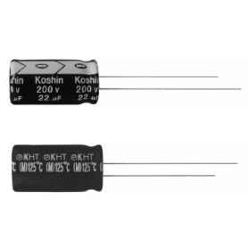 Condensateur aluminium électrolytique haute température 125°C : Série KHT / KZM