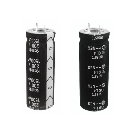 Condensateur aluminium électrolytique miniature grande capacité : série KL4 / KL5