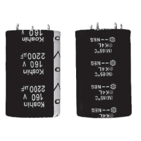 Condensateur électrolytique aluminium forte capacité : Série montage PCB 4 bornes