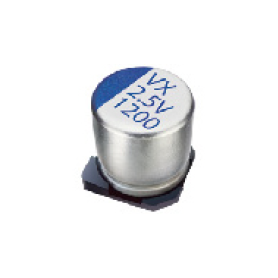 Condensateur polymère aluminium solide CMS – faible ESR : Série VX