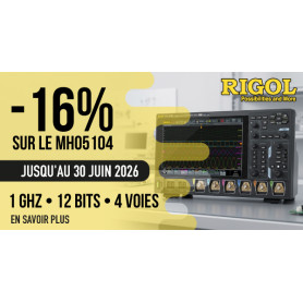 16% de réduction sur l'oscilloscope MHO5104