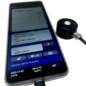 Radiomètre UV LED multi-longueurs d’onde – mesure irradiance et dose : URAD