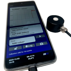 Radiomètre UV LED multi-longueurs d’onde – mesure irradiance et dose : URAD