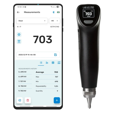 Testeur de dureté portable sans fil : Lab UCI PRO