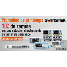 Promotion GW Instek 2026 : 10 % de remise sur une sélection d’instruments de test et de puissance