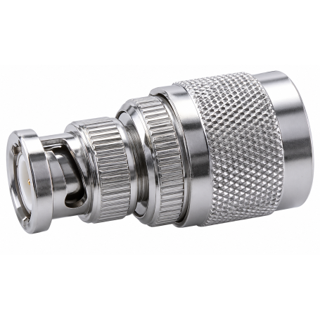 Adaptateur coaxial BNC vers N 50 Ohm mâle-mâle : 32_BNC-N-50-1/133_U