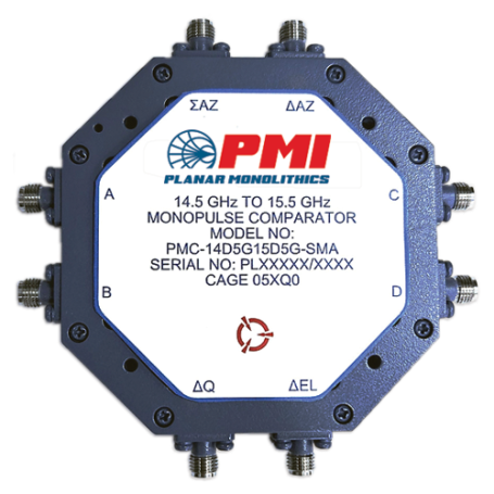 Comparateur monopulse - 14,5 à 15,5 GHz, connecteurs SMA : PMC-14D5G15D5G-SMA
