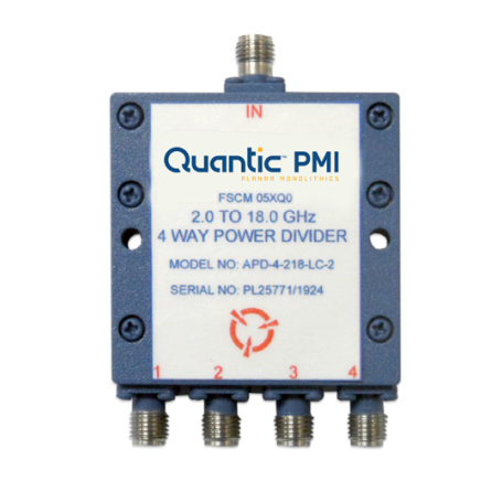 Diviseur de puissance RF 4 voies - 2 à 18 GHz, SMA femelle : APD-4-218-LC-2