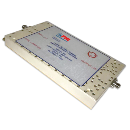 Banc de filtres commuté avec amplificateur - 1 à 20 GHz, 6 voies : 6SFB-1G20G-LP-AMP-SFF-MS