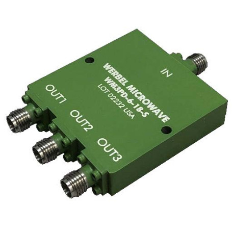 Diviseur de puissance 3 voies - 6 à 18 GHz et connecteurs SMA femelles : WM3PD-6-18-S