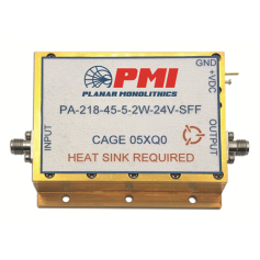 Amplificateur de puissance 2 à 18 GHz, 2 W : PA-218-45-5-2W-24V-SFF
