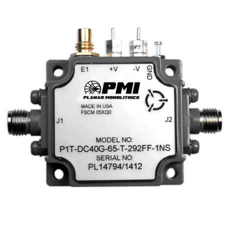 Commutateur RF absorbant DC à 40 GHz, isolation 65 dB : P1T-DC40G-65-T-292FF-1NS