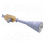 Antenne cornet conique corruguée double polarisation 18 à 40 GHz, gain 20 dBi : LB-CH-34-20-T58-XX