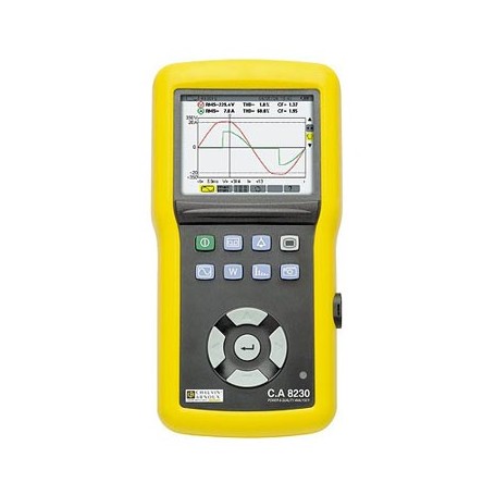 CA8230 : Analyseur de puissance et de qualité monophasé avec 1,5 Mo de mémoire