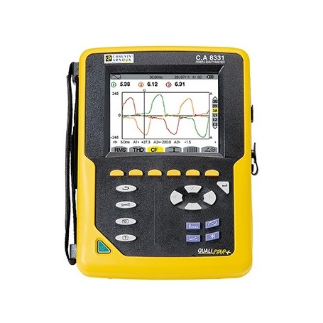 Analyseur de puissance triphasé simplifié : Qualistar+ C.A 8331