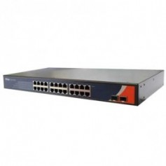 Switch Rackable 1U, 24 ports 10/100 Base-T(X) et 2 ports 100 Base-FX : RES-1242P