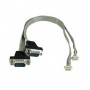 USB 2.0 Isolated RS-232 DB-9 x 2 : EMU2-X2S1