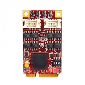 PCI Express 2.0 x 1 RS-422/485 DB-9 x 4 : EMP2-X402