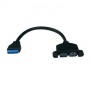 PCI Express 2.0 USB 3.0 19 Pin box header : EMPU-3401