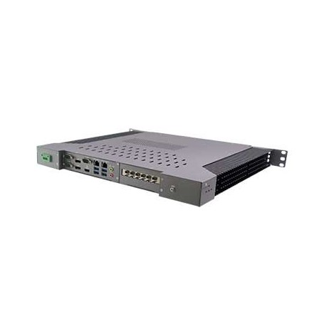 19" 1U Rack-mount Intel Skylake Fanless Rugged System -20 +60°C : ROC249A