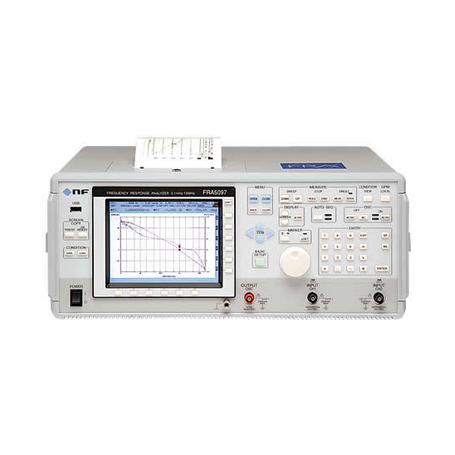 Analyseur de réponse en fréquence : 0,1 mHz et 15 MHz