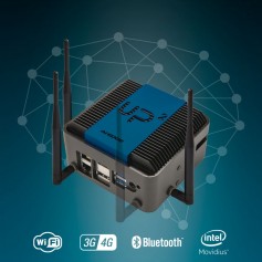 UP Squared AI Edge X System powered by Intel x7-E3950 SoC, 8GB RAM, 64GB eMMC