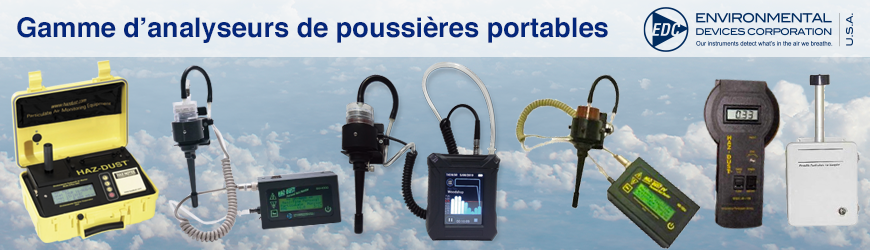 gamme de poussieres portables environmental