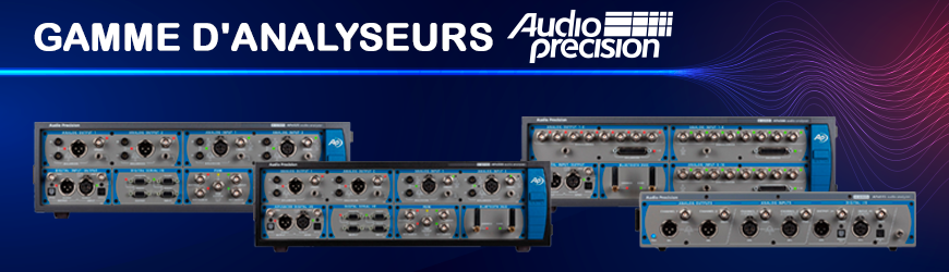 gamme d'analyseurs audio precission