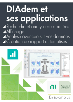 Fonctionnalités DIAdem