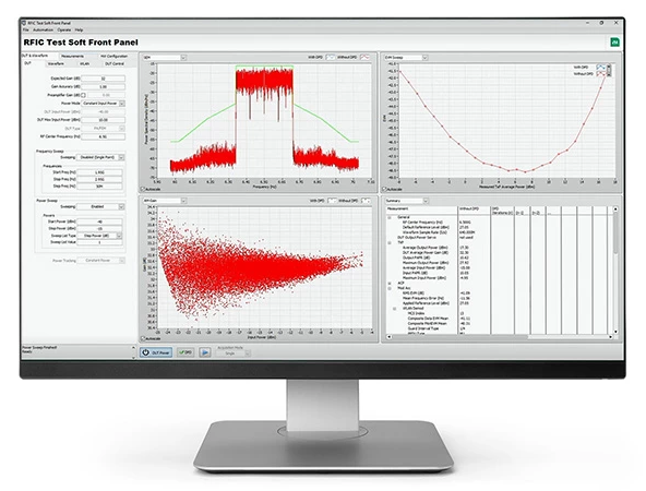 Périphérique 802.11be sous test avec PXIe-5842 et RFIC Test Software