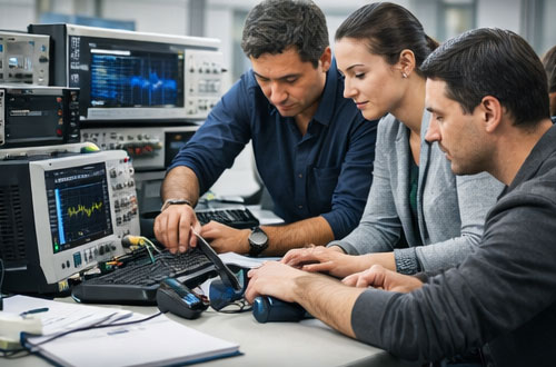 Mise en pratique lors d’une formation technique ES France sur des équipements professionnels