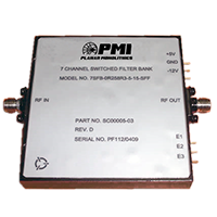 Banc de filtres commutés PMI 7SFB-0R258R3-5-15-SFF