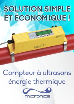 Compteur à ultrasons énergie thermique Micronics