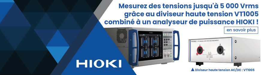 Diviseur haute tension combiné à un analyseur de puissance HIOKI