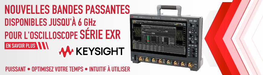 Bandes passantes 6 GHz pour l'oscilloscope série EXR