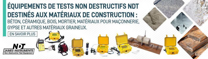 Équipements de tests non destructifs NDT destinés aux matériaux de construction 