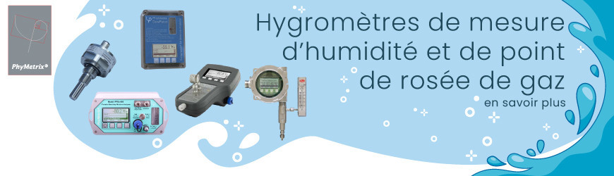 Mesure d'humidité et de point de rosée de gaz