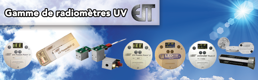 La gamme complète de radiomètres et systèmes de mesure en continu UV de notre fournisseur EIT